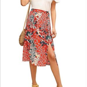 Floral Midi Skirt 🌸